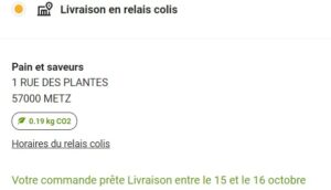 Simulation livraison en relais colis avec Fnac